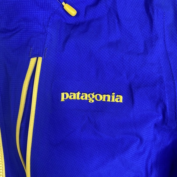 Patagonia Jacket Womens Medium Blue Yellow H2No Hooded Triolet STY84340 - Picture 4 of 16